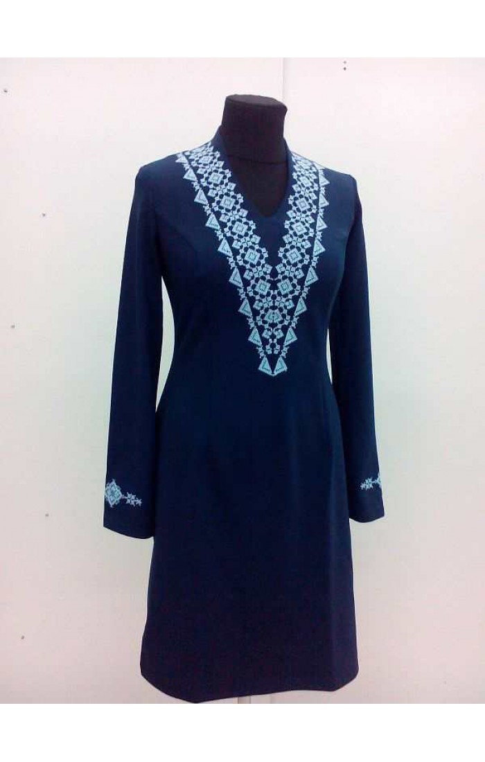 Ivanna knitted, embroidered dress